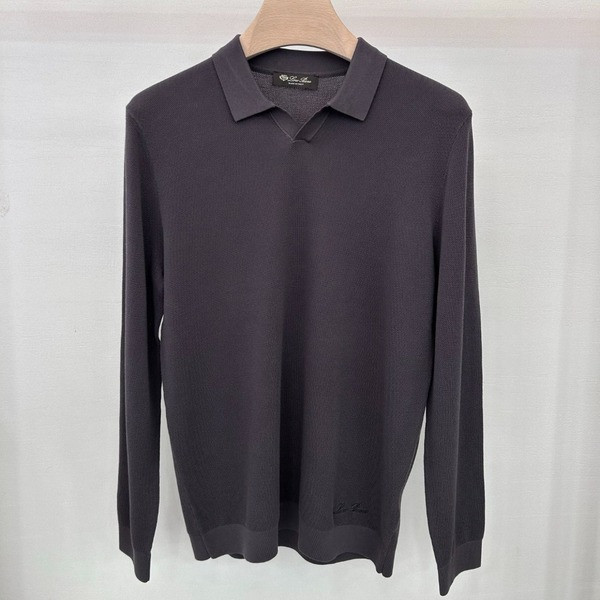 [ Loro Piana ] 로로피아나 카라 울 니트