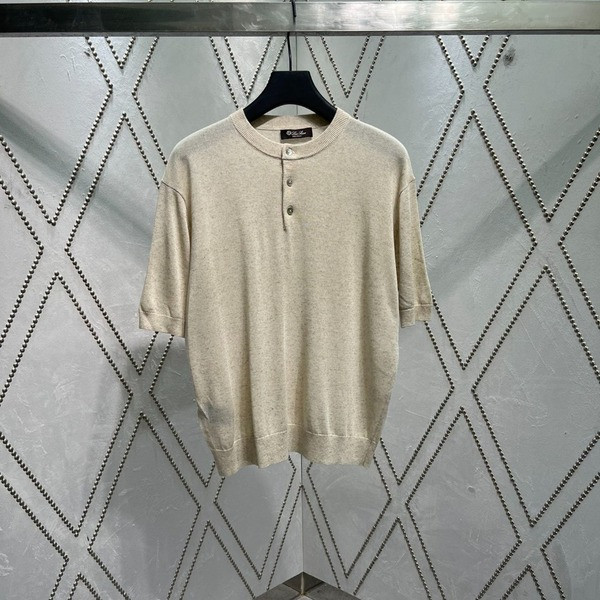 [ Loro Piana ] 로로피아나 라운드 반팔 니트