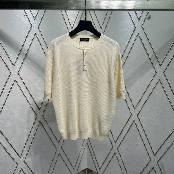 [ Loro Piana ] 로로피아나 라운드 반팔 니트