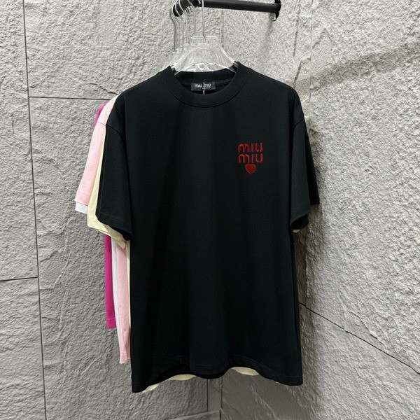 [ Miu Miu ] 미우미우 라운드 반팔티