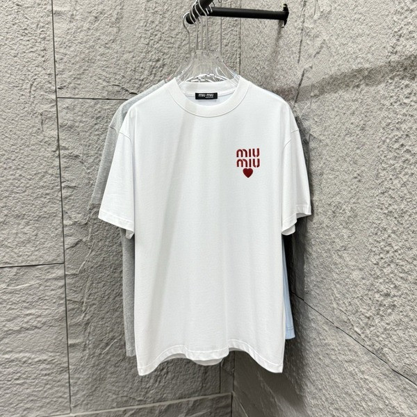 [ Miu Miu ] 미우미우 라운드 반팔티