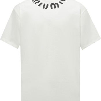 [ Miu Miu ] 미우미우 라운드 반팔티