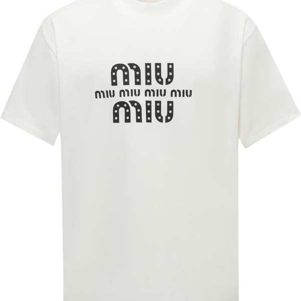 [ Miu Miu ] 미우미우 라운드 반팔티