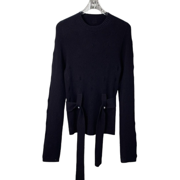 [ 샤넬 ] 25ss 벨트 라운드 니트