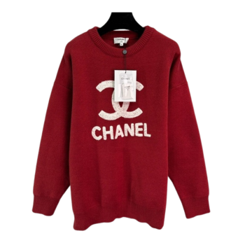 [ 샤넬 ] 무드 니트 자수 풀오버 스웨터