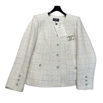 [ 샤넬 ] 화이트 코트 자켓