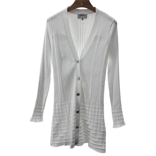 [ 샤넬 ] 25ss 브이넥 트임 니트 롱 가디건
