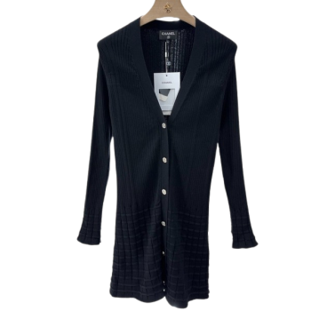 [ 샤넬 ] 25ss 브이넥 트임 니트 롱 가디건