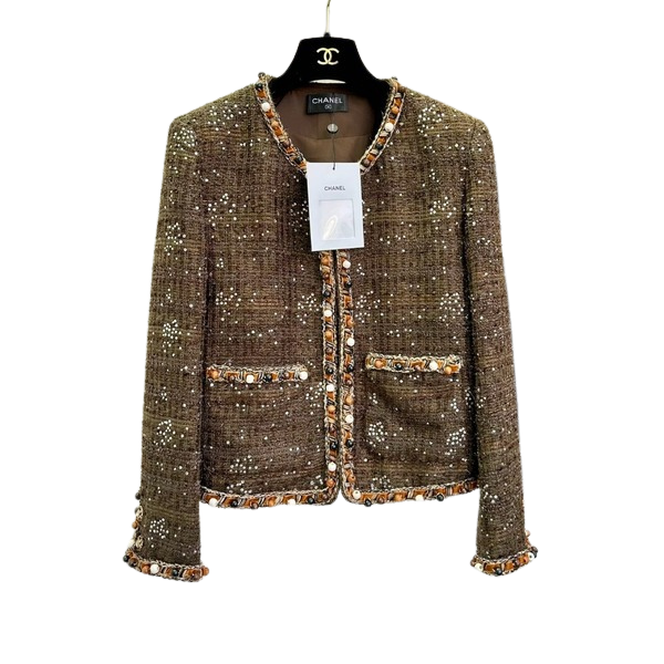 [ 샤넬 ] 25ss 라운드 트위드 자켓