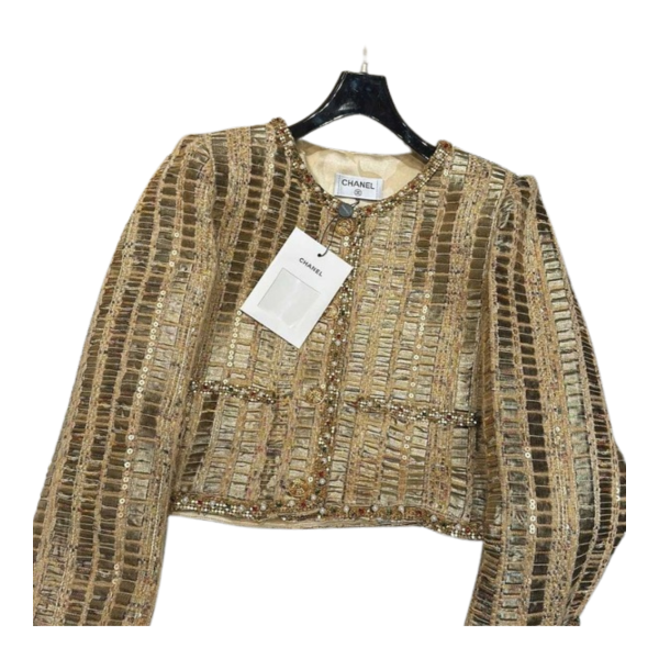 [ 샤넬 ] 클래식 라인 비즈 트리밍 자켓