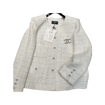 [ 샤넬 ] 화이트 자켓 코트