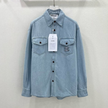 [ 샤넬 ] 25ss 더블c 자수 자카드 데님 자켓