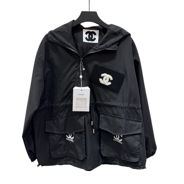 [ 샤넬 ] 25ss 후드 바람막이 자켓