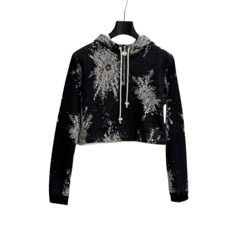 [ Chanel ] 샤넬 크롭 후드 맨투맨