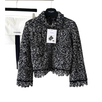 [ Chanel ] 샤넬 프릴 카라 니트 자켓