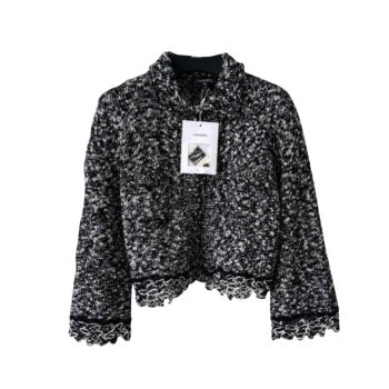 [ Chanel ] 샤넬 프릴 카라 니트 자켓