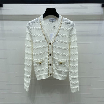 [ Chanel ] 샤넬 CC 체인 니트 가디건