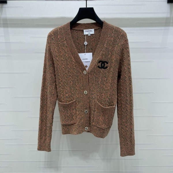 [ Chanel ] 샤넬 CC 꽈배기 니트 가디건