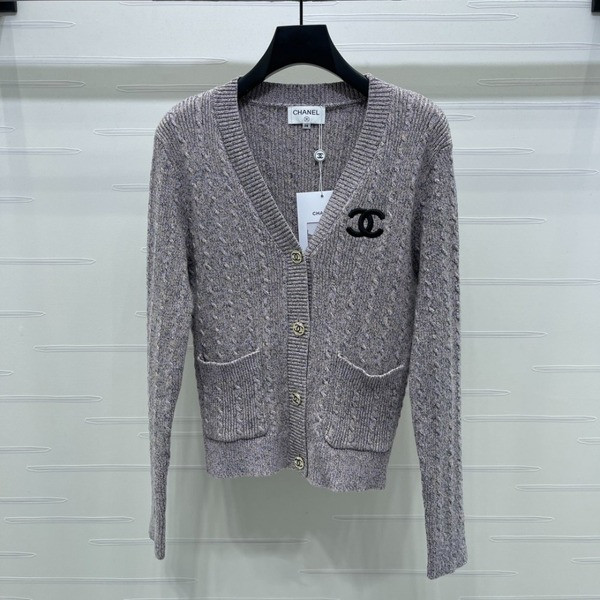 [ Chanel ] 샤넬 CC 꽈배기 니트 가디건
