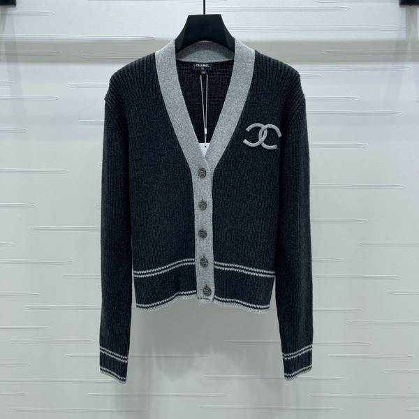 [ Chanel ] 샤넬 CC 골지 니트 가디건