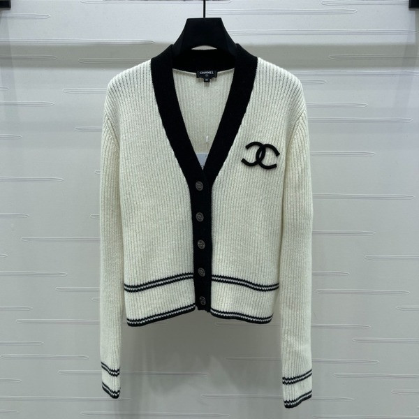 [ Chanel ] 샤넬 CC 골지 니트 가디건