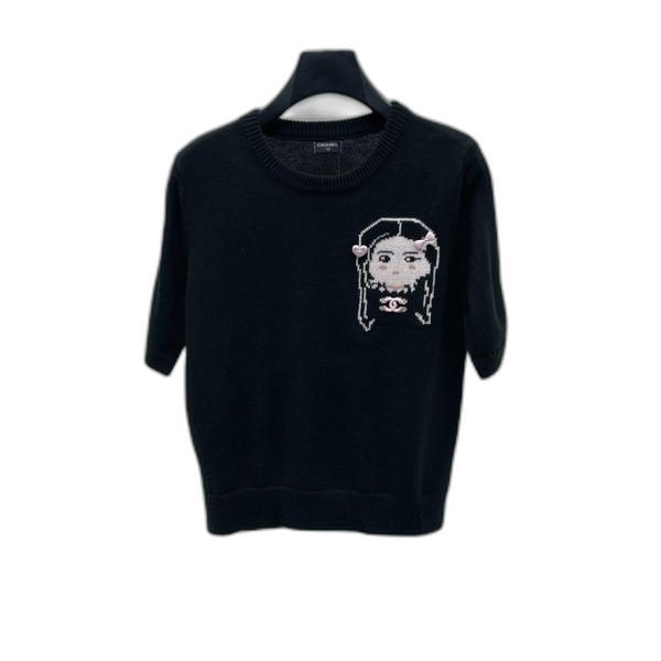 [ Chanel ] 샤넬 울 반팔 니트