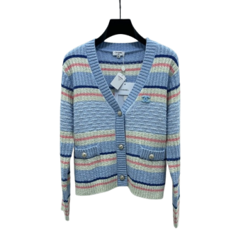 [ Chanel ] 샤넬 스트라이프 니트 가디건