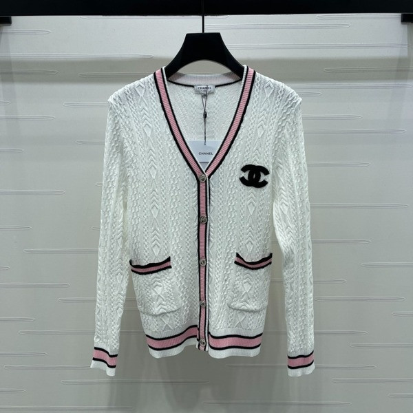 [ Chanel ] 샤넬 CC 배색 가디건