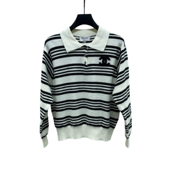 [ Chanel ] 샤넬 스트라이프 카라 니트