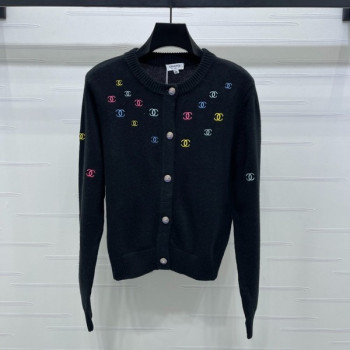 [ Chanel ] 샤넬 CC 컬러 자수 니트 가디건