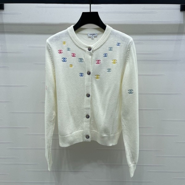[ Chanel ] 샤넬 CC 컬러 자수 니트 가디건