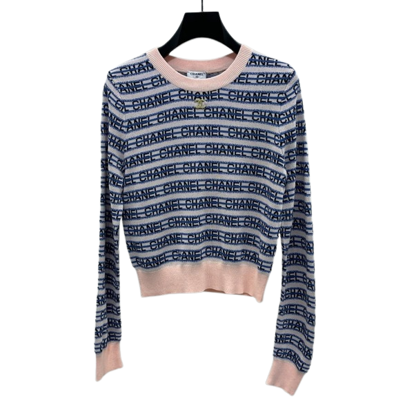 [ Chanel ] 샤넬 레터링 라운드 니트