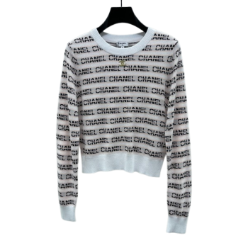 [ Chanel ] 샤넬 레터링 라운드 니트