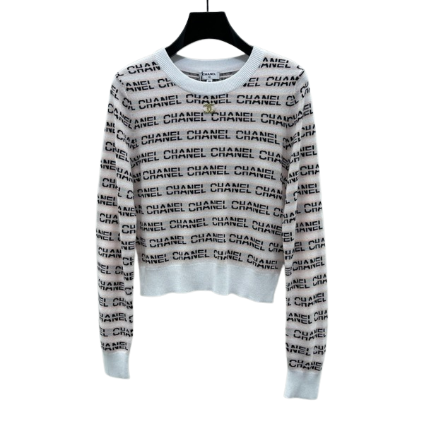 [ Chanel ] 샤넬 레터링 라운드 니트