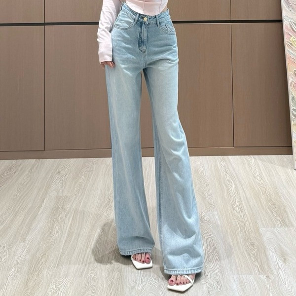 [ 샤넬 ] 25ss 더블C 자수 청바지