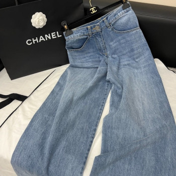 [ 샤넬 ] 25ss 워싱 데님 와이드 팬츠