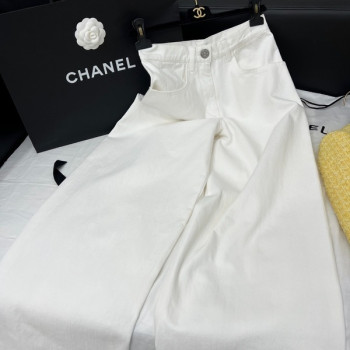 [ 샤넬 ] 25ss 워싱 데님 와이드 팬츠