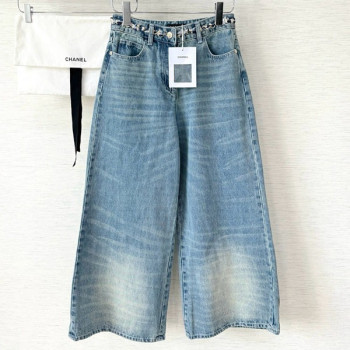 [ Chanel ] 샤넬 체인 데님 팬츠