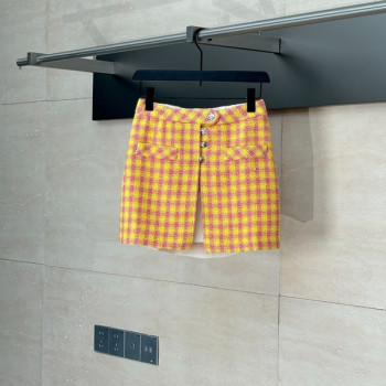 [ Chanel ] 샤넬 체크 미니 스커트