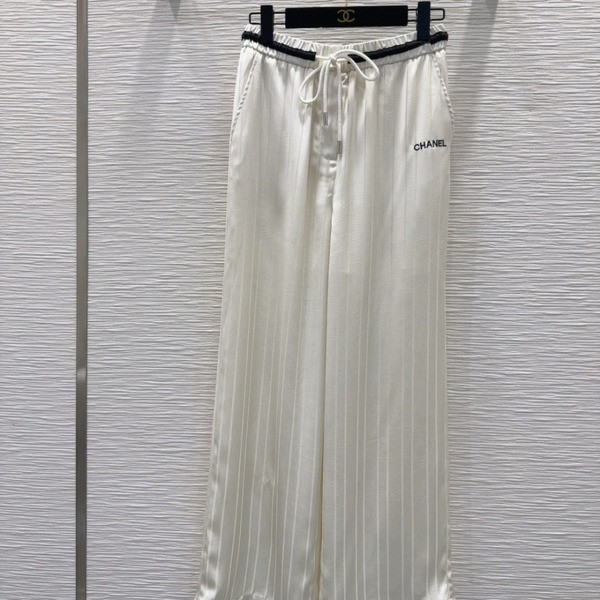 [ Chanel ] 샤넬 스트라이프 밴딩 팬츠