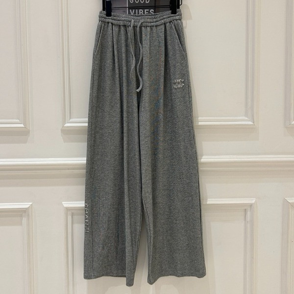 [ Chanel ] 샤넬 와이드 밴딩 팬츠