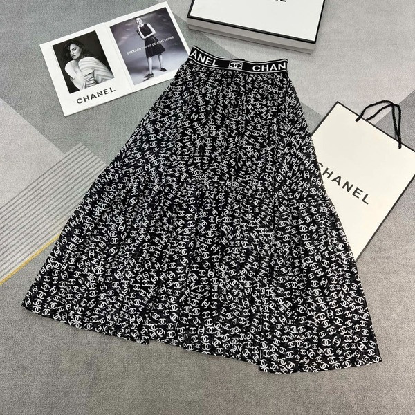 [ Chanel ] 샤넬 CC 플레어 스커트
