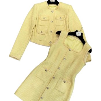 [ 샤넬 ] 25ss 트위드 원피스 자켓 투피스