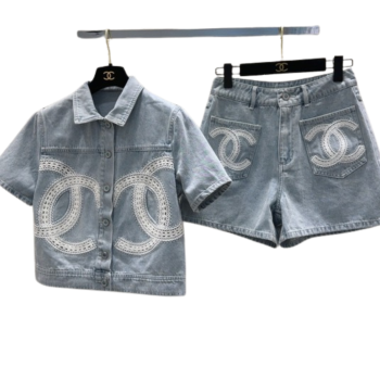 [ Chanel ] 샤넬 데님 팬츠 세트