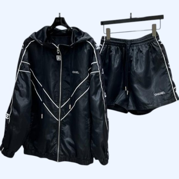 [ 샤넬 ] 25ss 바람막이 집업 set