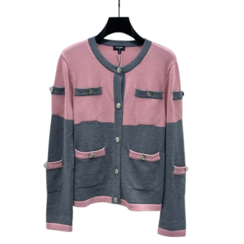 [ Chanel ] 샤넬 배색 니트 가디건