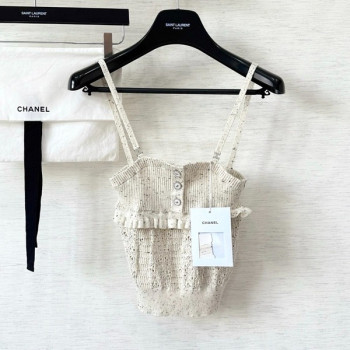 [ Chanel ] 샤넬 펀칭 울 니트 나시