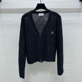 [ Chanel ] 샤넬 큐빅 퀼팅 니트 가디건