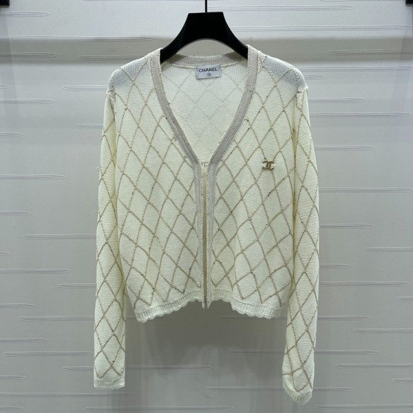 [ Chanel ] 샤넬 큐빅 퀼팅 니트 가디건