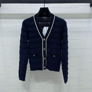 [ Chanel ] 샤넬 CC 체인 니트 가디건
